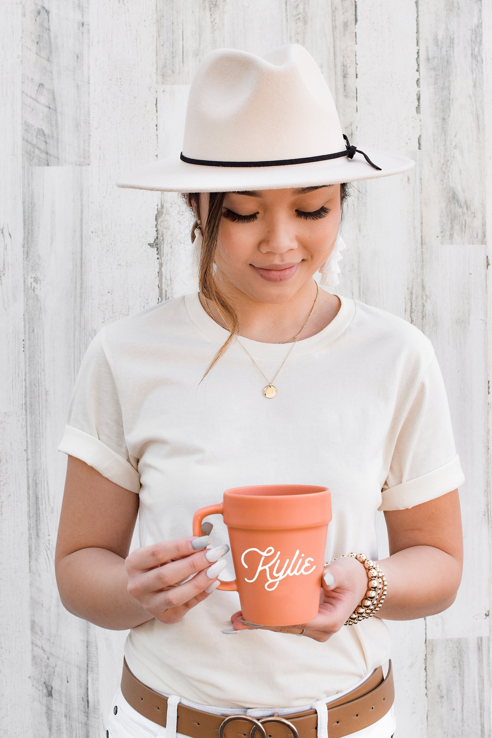 Coffee Mug Personalized Flower Pot Mug for Women Pottery Plant Etsy