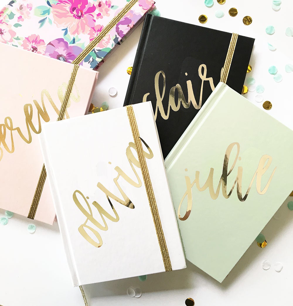 Journal Notebook Personalized Journal Gold Office Gifts Personalized …