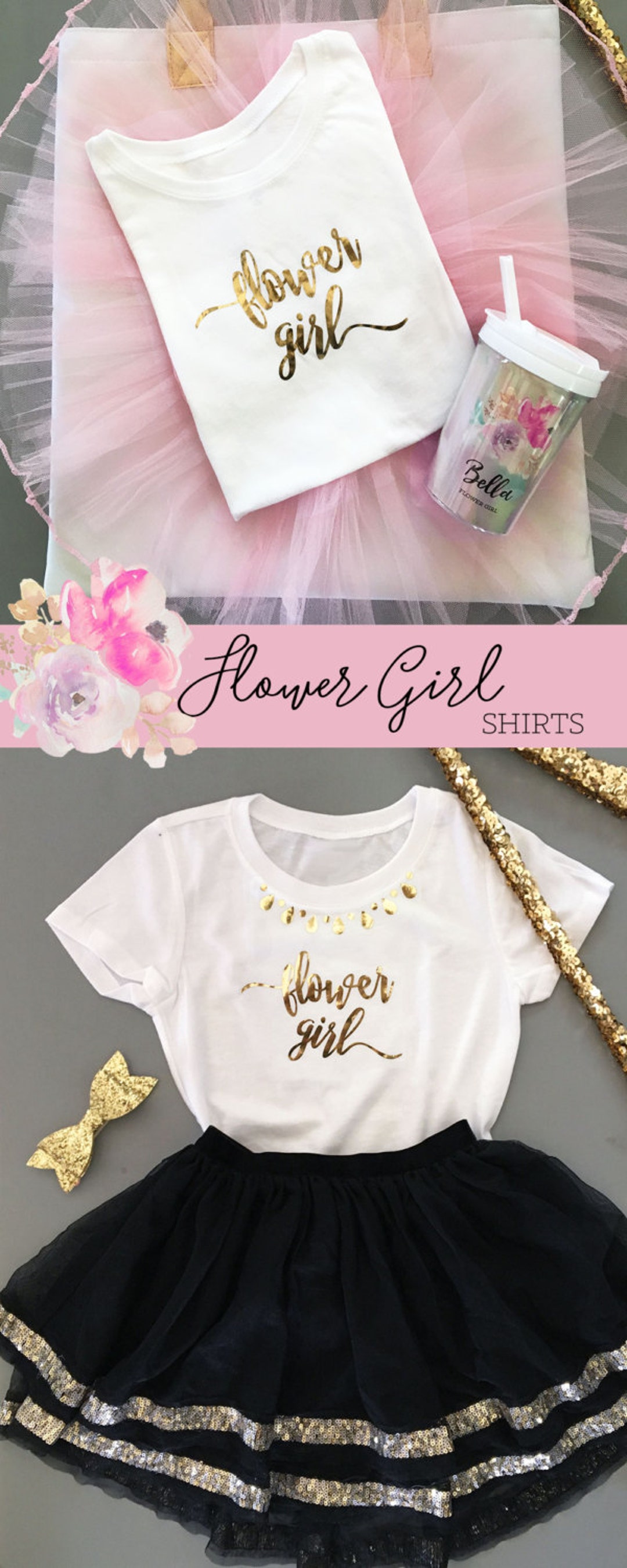 Flower Girl Shirt Flower Girl Gift Flower Girl Top Flower Girl Gift