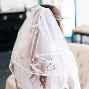 Bachelorette Party Veil Bride Veil Bachlorette Veil Bride Veil Hen Party Veil Bridal Shower Veil Bride to Be Veil EB3296BTB image 8