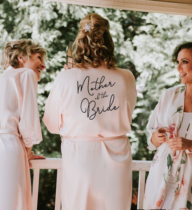 Mother of the Groom Robe Mother of the Bride Robe Mother of the Gift Gift from Bride Mother of Groom Gift Ideas Lace Robe EB3260WD image 6