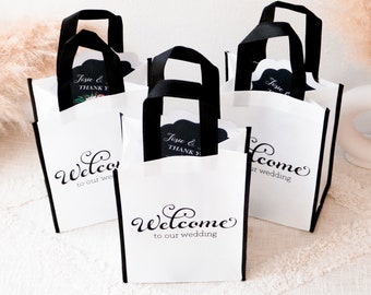 Wedding Welcome Bags - Hotel Welcome Bag for Wedding - Welcome to our Wedding - Destination Wedding Guest Bags (EB2400) Set Of 12| bags