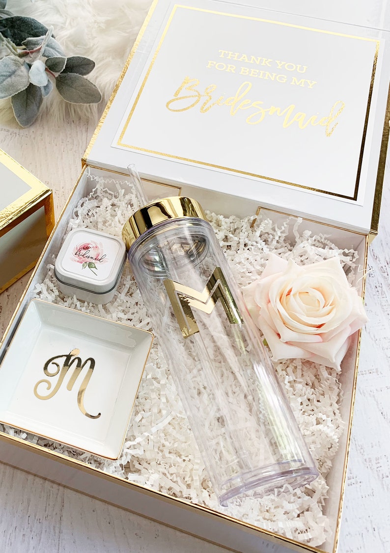 Personalized Bridesmaids Gifts Gold Bridesmaid Gift Unique Etsy