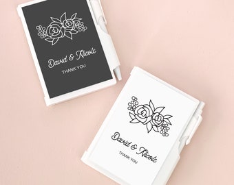 Unique Wedding Favors For Guests Notebook Favors Wedding Favor Ideas Personalized Bridal Shower Favors (EB2023FDO) - set of 16|