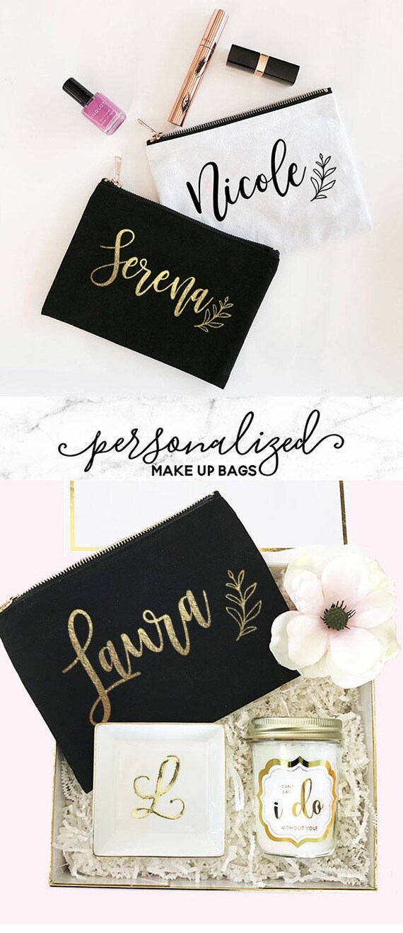 personalized makeup bag make