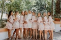 Custom Ruffle Robe - Bridesmaid Wedding Robes - Matching Bridal Party Robes - Bridesmaid Proposal Gift - Personalized Bridal Robe (EB3377P)