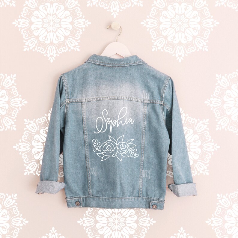 Personalized Denim Jacket Personalized Bridesmaid Jacket Etsy