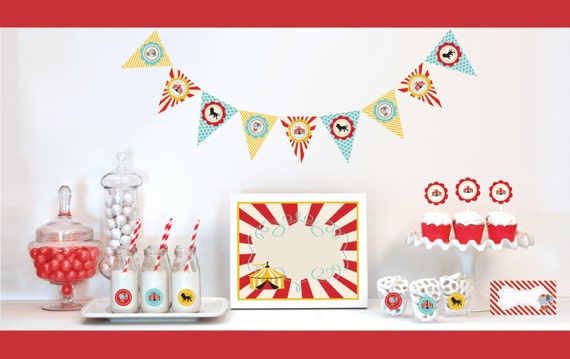 Carnival Theme Party Carnival Birthday Party Ideas Carnival Etsy