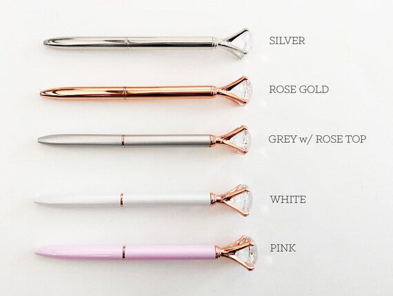 Adorable Rose Gold Bow Pen Cute Back to School Office Supplies