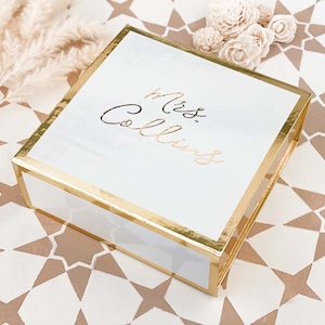 Personalized Bridal Shower Gift for Bride Gift Ideas Wedding Shower Gifts for Bride Bachelorette Gifts for Bride Gift Box (EB3171BPW) EMPTY