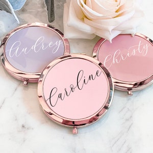 Valentine Gifts for Women Teacher Valentine Gift Ideas Personalized Gifts for Women Custom Mirror Compact Birthday Gifts for Her (EB3166AD)