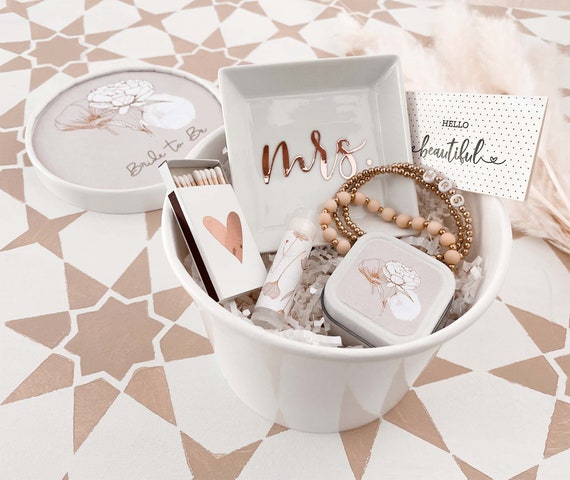 Bride to Be Gift Box Engagement Gift Box for Bride Future Mrs Gift Ideas Bridal Shower Gift (EB3250POPMRS) Complete Gift Set Il_570xn