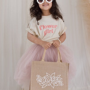 Flower Girl Shirt for Little Girls Flower Girl Gift Cute Tshirt Flower Girl Top Flower Girl Ideas EB3161GFL FLOWER GIRL SHIRT image 7