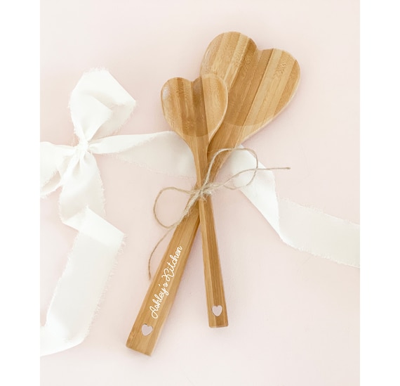 Personalized Wooden Spoon Set Custom Kitchen Baking Gift