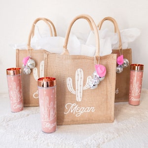 Bachelorette Gift Bags Desert Cactus Totes Bridesmaid Girls Trip Tote Bag Fiesta Bachelorette Disco Cowgirl Bachelorette EB3259DST image 4