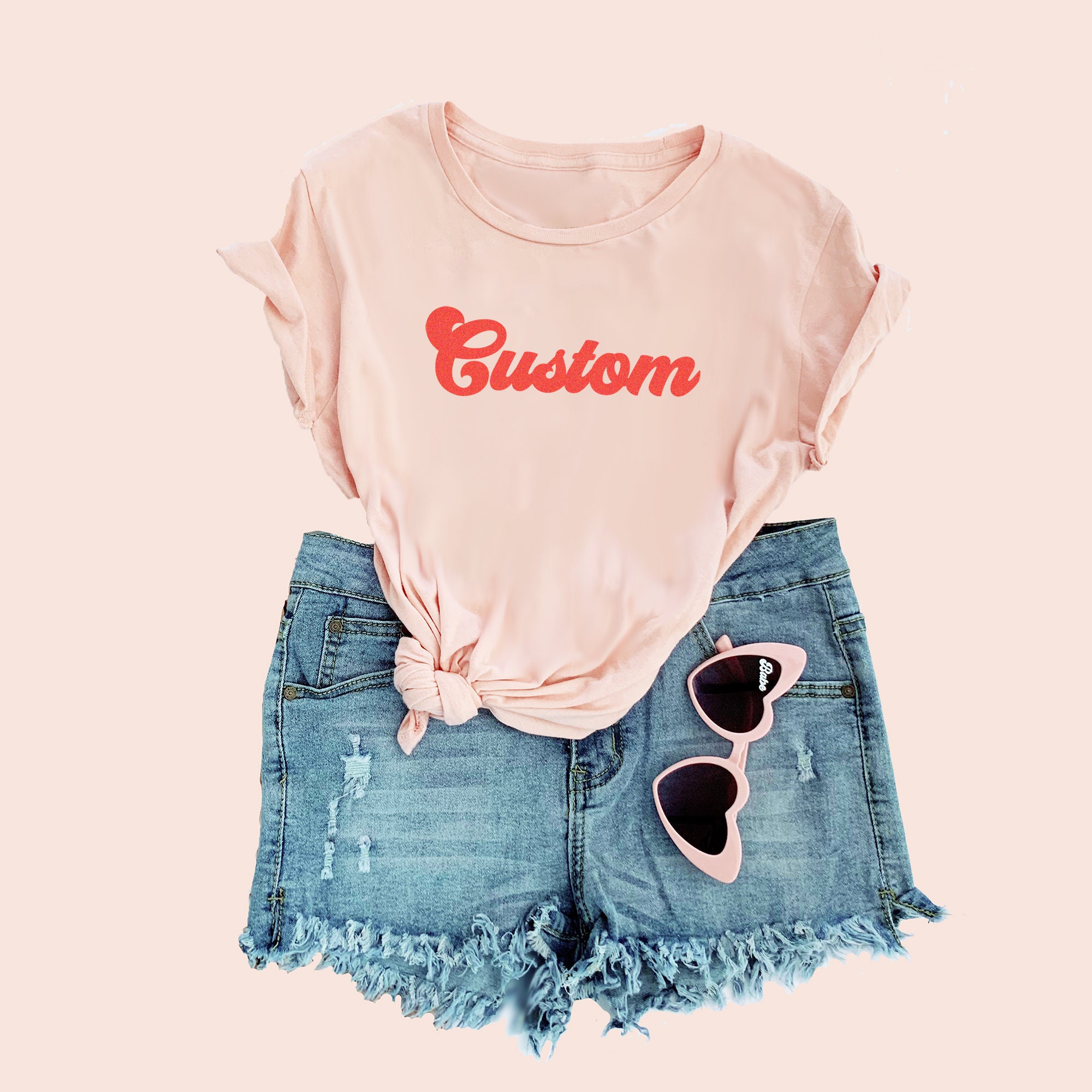 Retro Shirts for Women Custom Shirts for Women Personalized Etsy