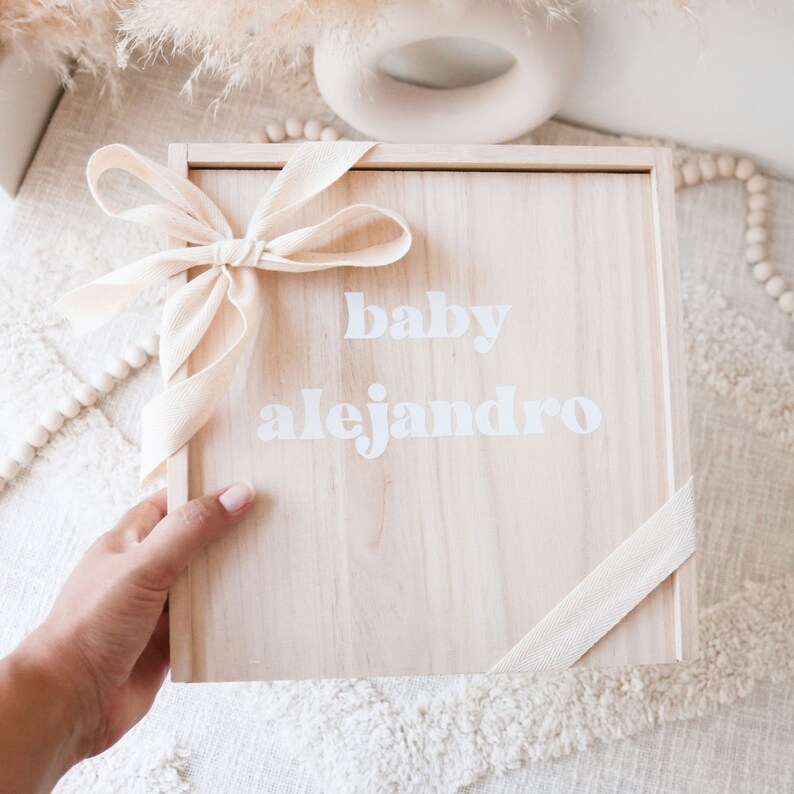 Baby Keepsake Gift Box Baby Shower Gift Box Baby's First Etsy