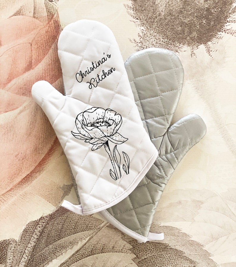 Mothers Day Gift Personalized Oven Mitt Kitchen Gifts for