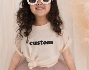 Kid's Custom Shirt Personalized Shirt Toddler Youth Child TShirt Custom Little Girls Shirt (EB3161CBP) YOUTH SHIRT
