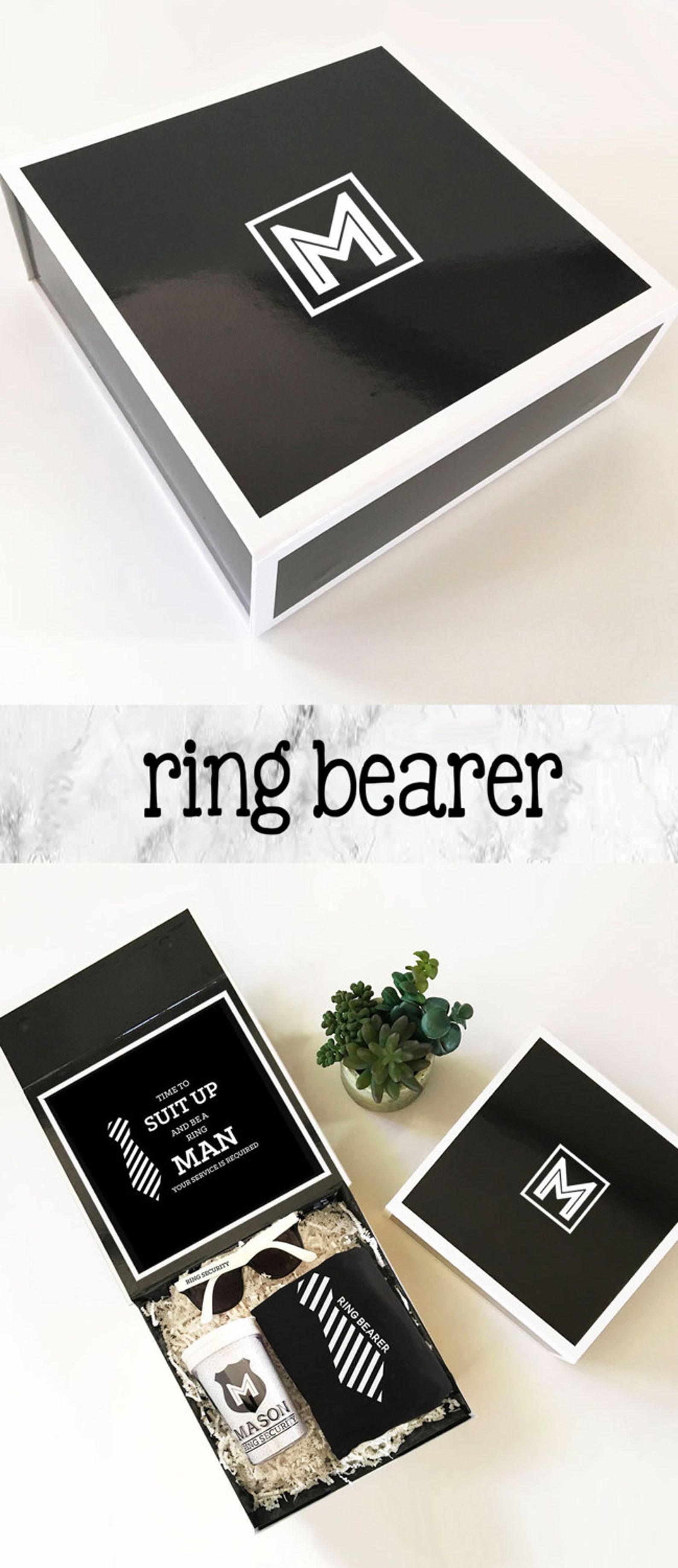 Ring Bearer Gift Box Ring Bearer Proposal Ring Bearer Box Will Etsy