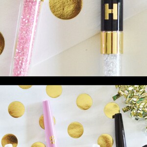 Gold Desk Accessories Gold Pen Personalized Pens Custom Pens Monogram Pens Gold Office Gifts Boss Gifts Supplies EB3138 set of 3 PENS image 3