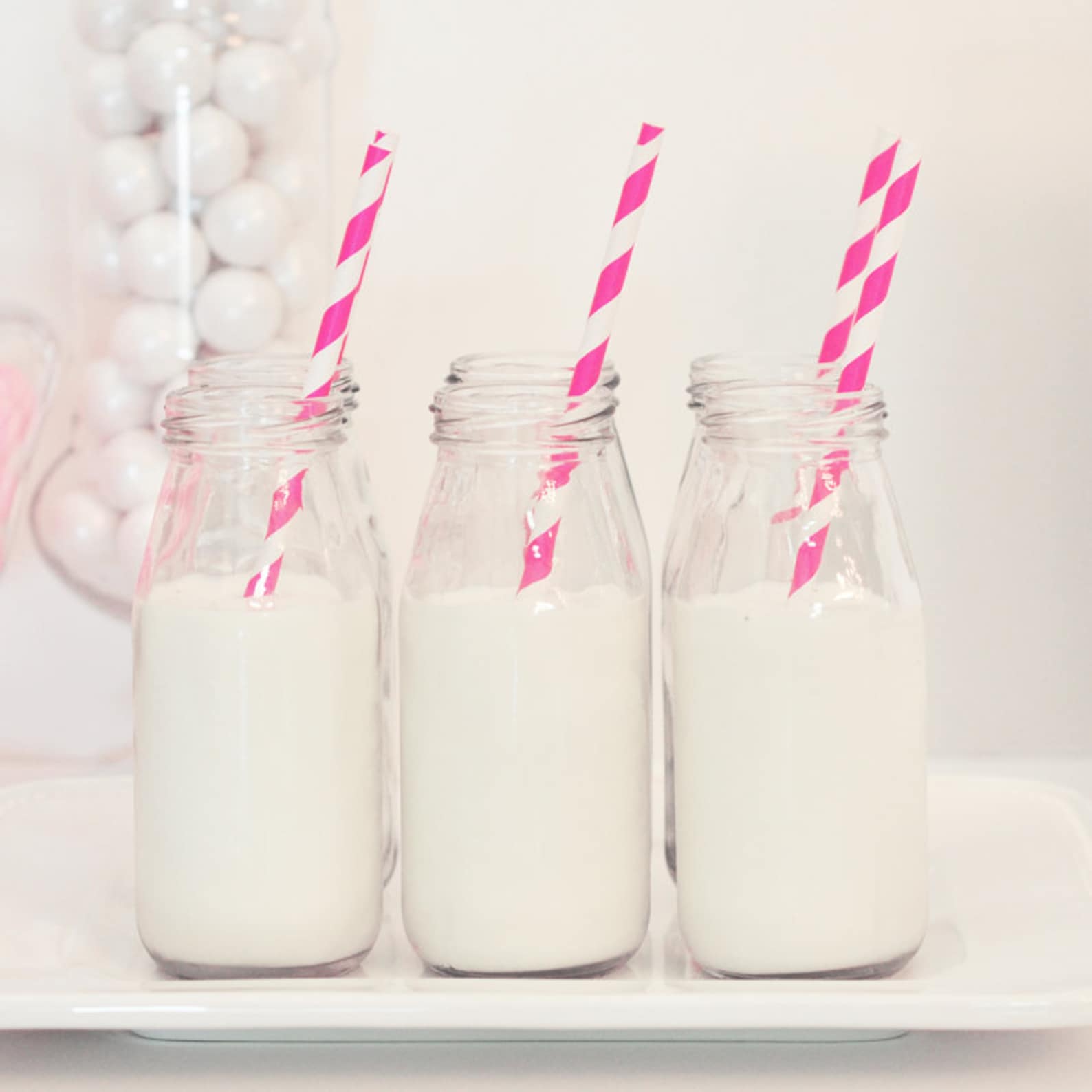 48 Milk Bottles for Parties Mini Milk Bottle Glass Milk Etsy