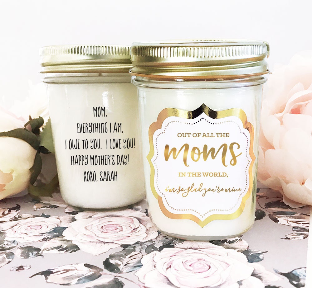 Mothers Day Gift for Mom Mothers Day Candle Gift Set Gift for Mom From  Daughter From Son Unique Mothers Day Gift Ideas EB3178MOM CANDLE 