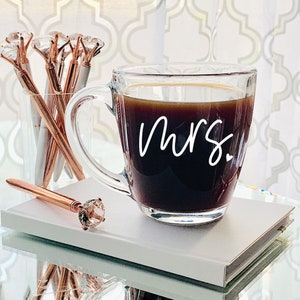 Mr and Mrs Mugs Mr and Mrs Coffee Mugs Bride and Groom Mugs Wedding Gift Ideas Wedding Gift for Couple EB3289MRSH image 5