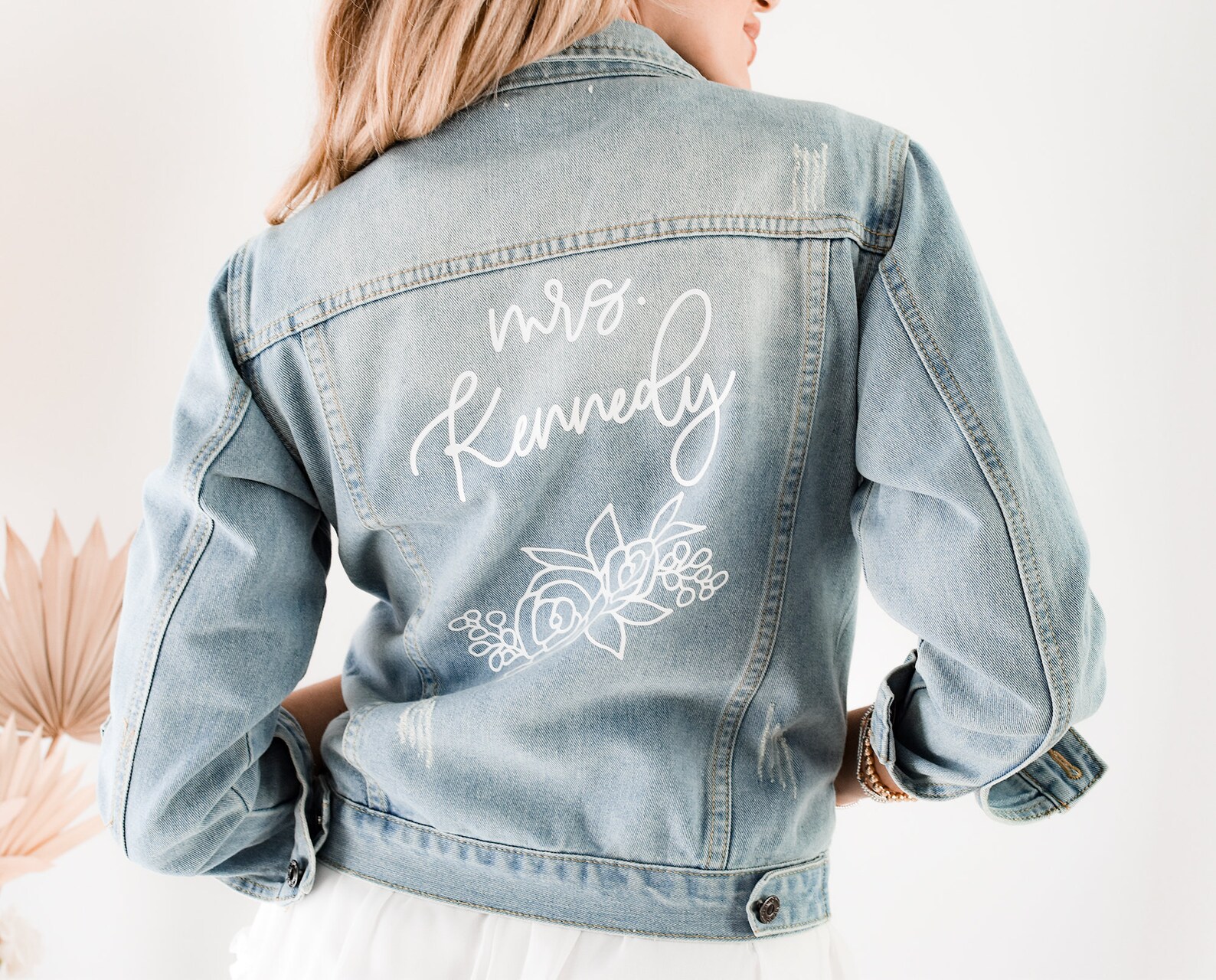 Denim Jacket Women Custom Jean Jacket Personalized Name Etsy