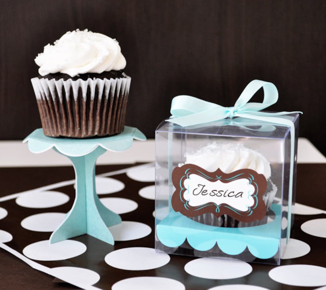 Clear Cupcake Boxes Cupcake Box Insert Clear Cupcake Favor Etsy