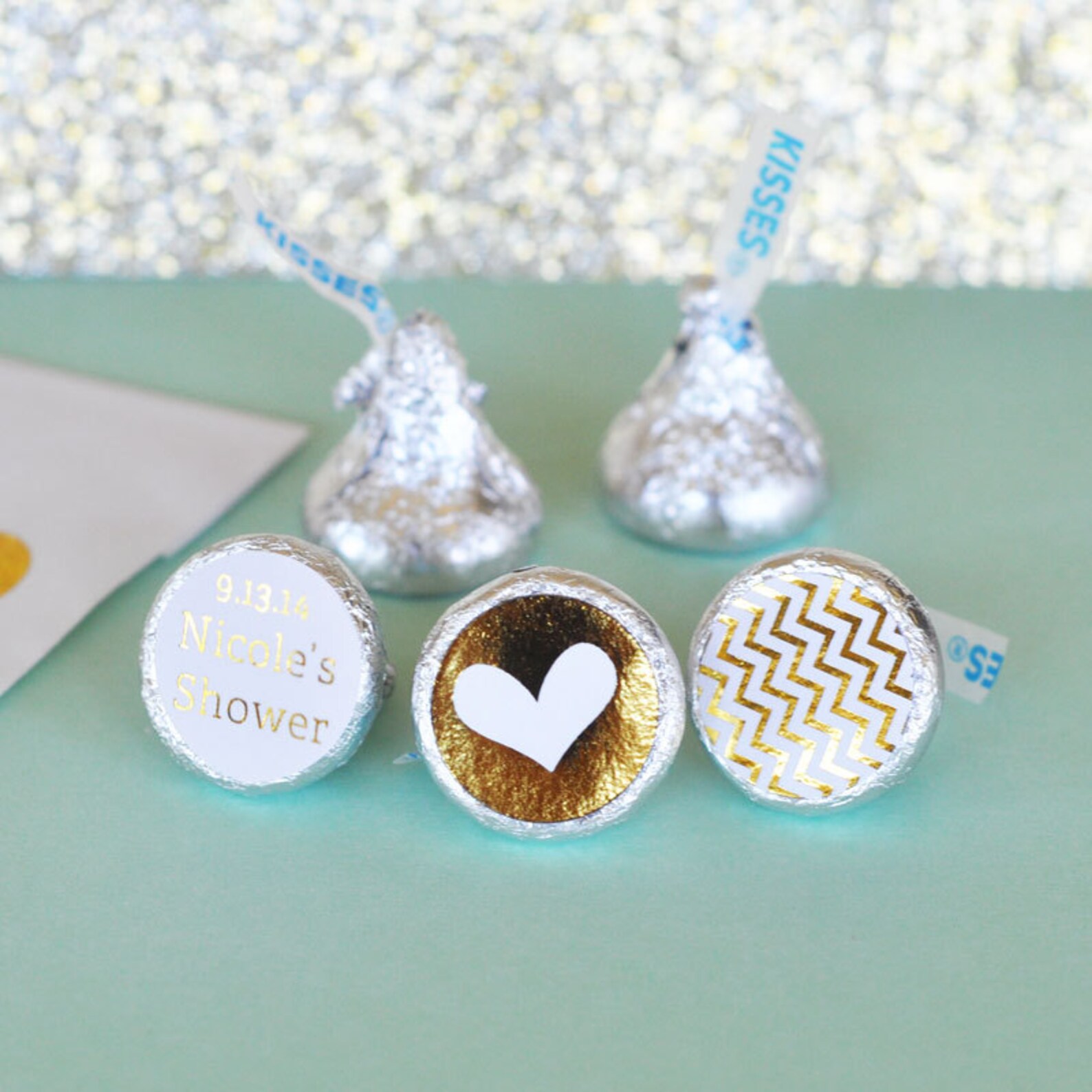 Chocolate Kisses Hershey® Kiss Stickers Personalized Etsy