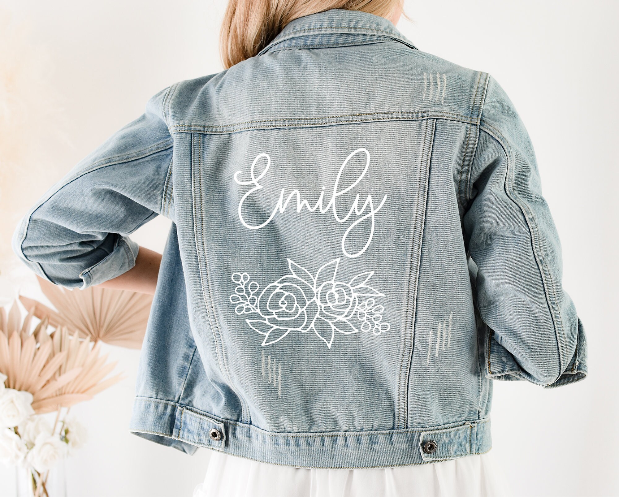 personalized jean jacket