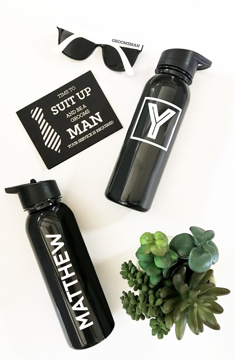 Groomsmen Gift Ideas Personalized Sports Water Bottle Etsy