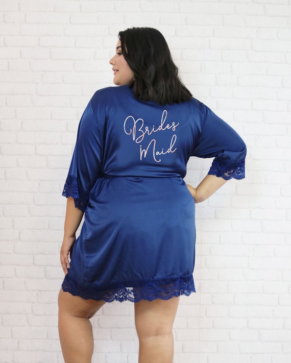 SIZE Bridesmaid Plus Size Robes for Etsy