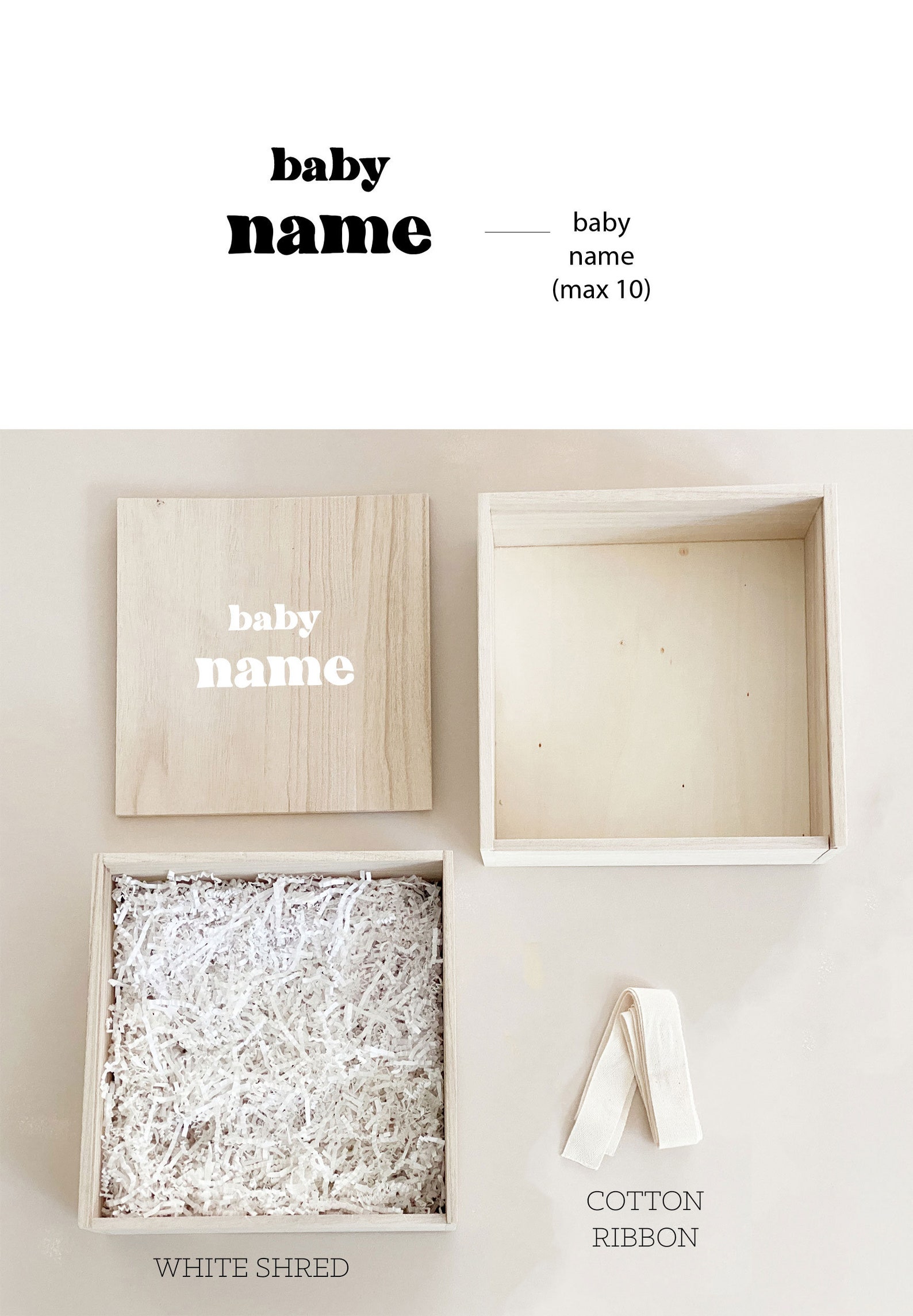 Baby Keepsake Gift Box Baby Shower Gift Box Baby's First Keepsake Box