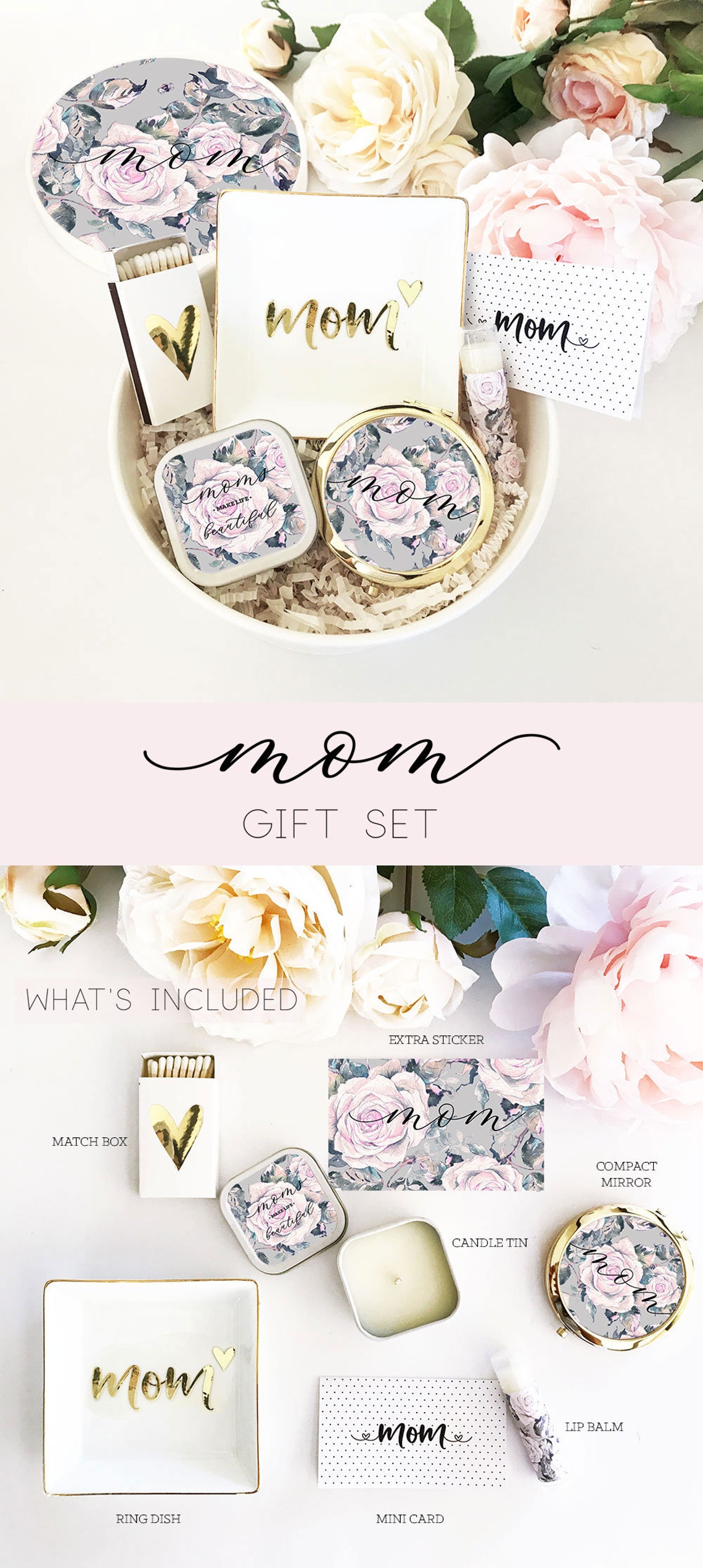 Mothers Day Gift Basket Mom Gift From Daughter Mom Gift Box - Etsy