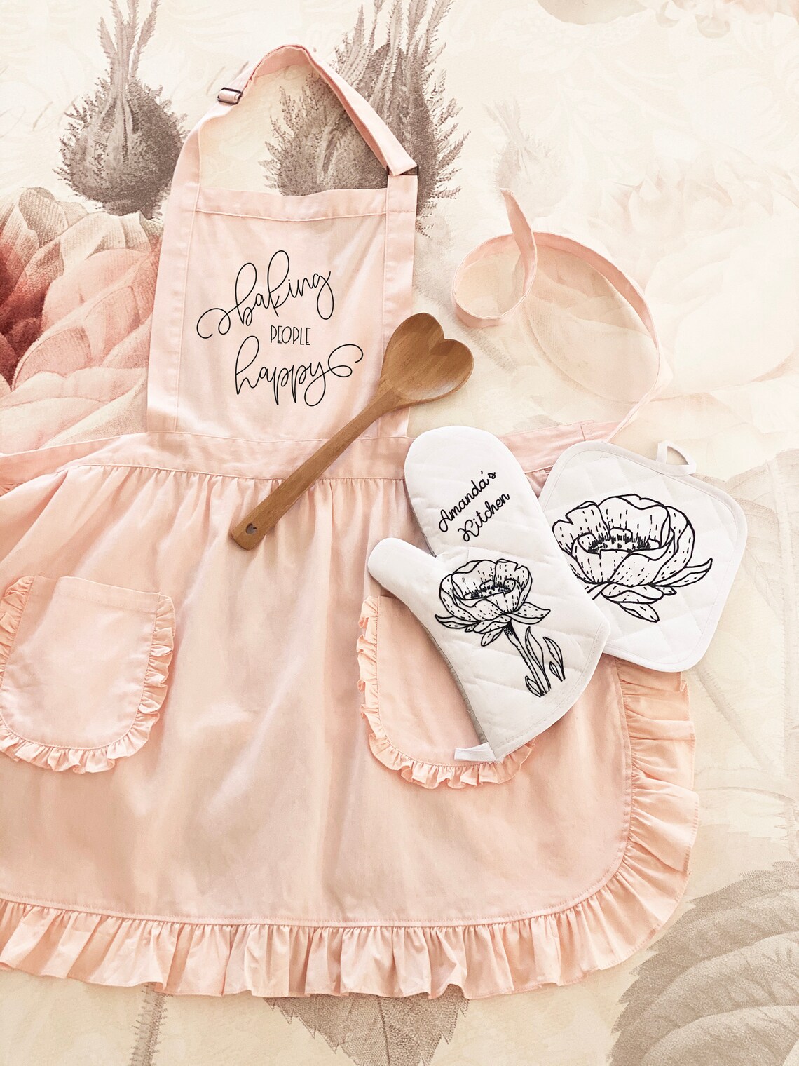 Mothers Day Gift Personalized Oven Mitt Kitchen Gifts for Her Etsy