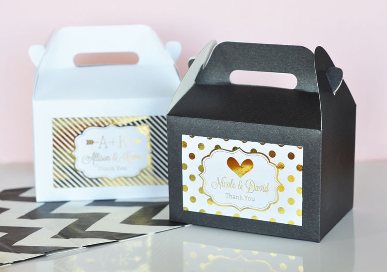 Personalized Wedding Favor Box Bridal Shower Favor Box Rustic Etsy