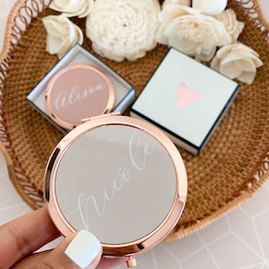 Bachelorette Party Favors Bachelorette Party Gifts Bridesmaid Gifts Mirror Compact Favors Personalized Gifts for Women EB3166AD image 4