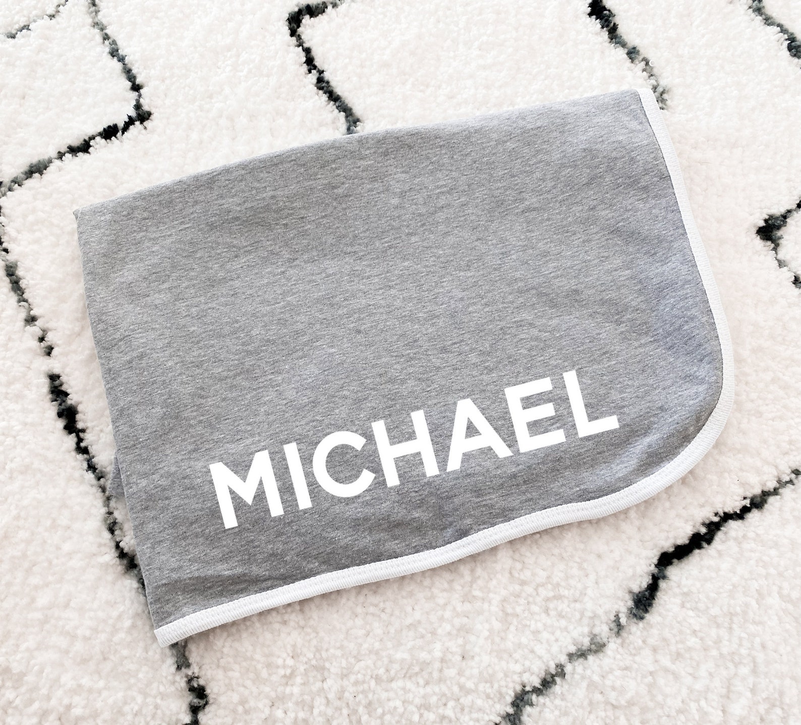 Baby Blanket With Name Personalized Boy Baby Blanket With Name Etsy