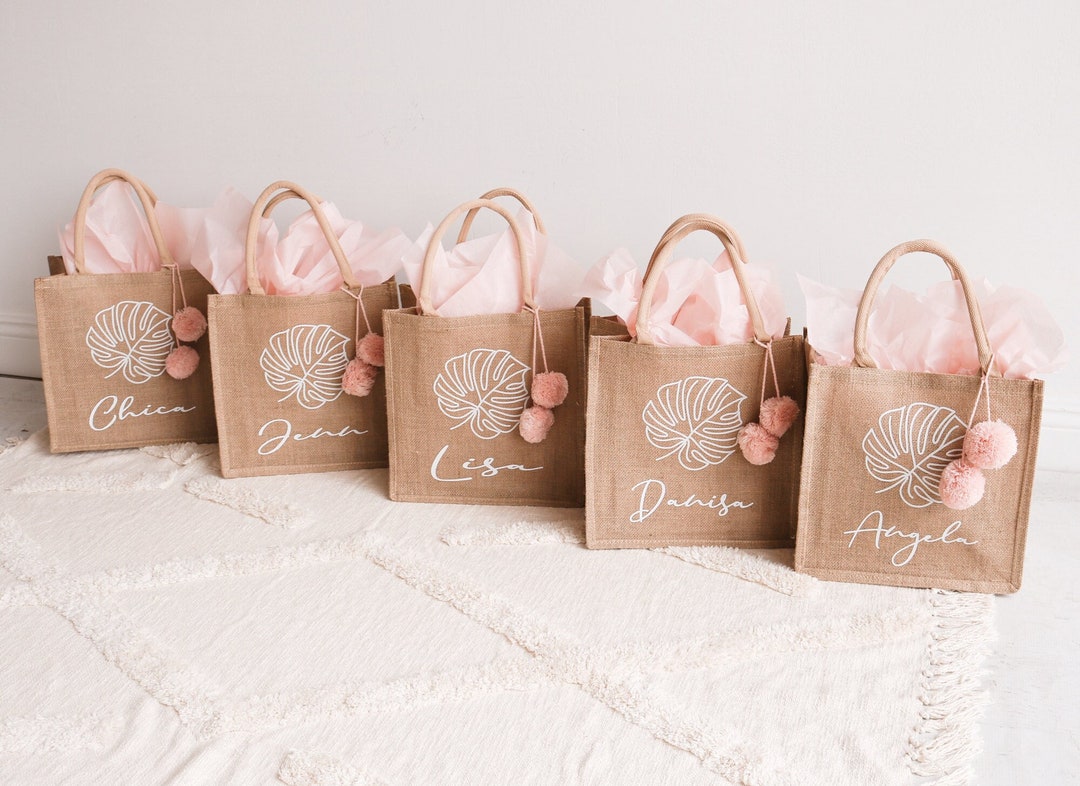 Personalized Bag Beach Bag Bridesmaid Bag Bachelorette Gift Bag with Name  Large Beach Tote Custom Gift Bachelorette Party Gift (EB3330ANS)