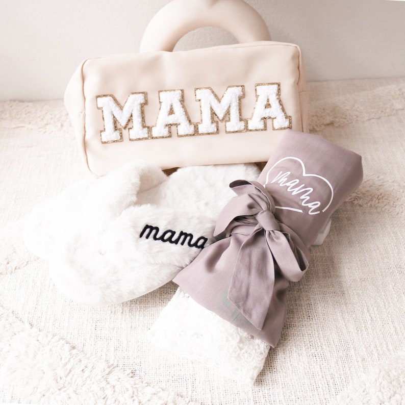 Mother's Day Gift Bag Idea Mama Gift Bag Makeup Bag for Mom Gift for Birthday Mom Travel Bag Cosmetic Make Up Bag Large EB3497MOM EMPTY image 7