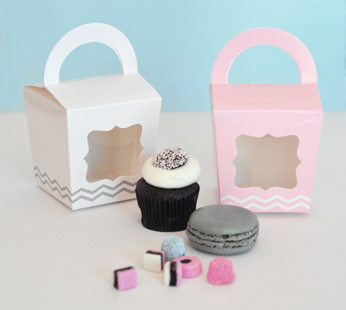 Cupcake Boxes Individual Cupcake Boxes Mini Cupcake Boxes Etsy