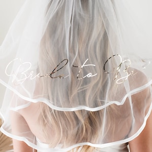 Bachelorette Party Veil Bride Veil Bachlorette Veil Bride Veil Hen Party Veil Bridal Shower Veil Bride to Be Veil EB3296BTB image 5