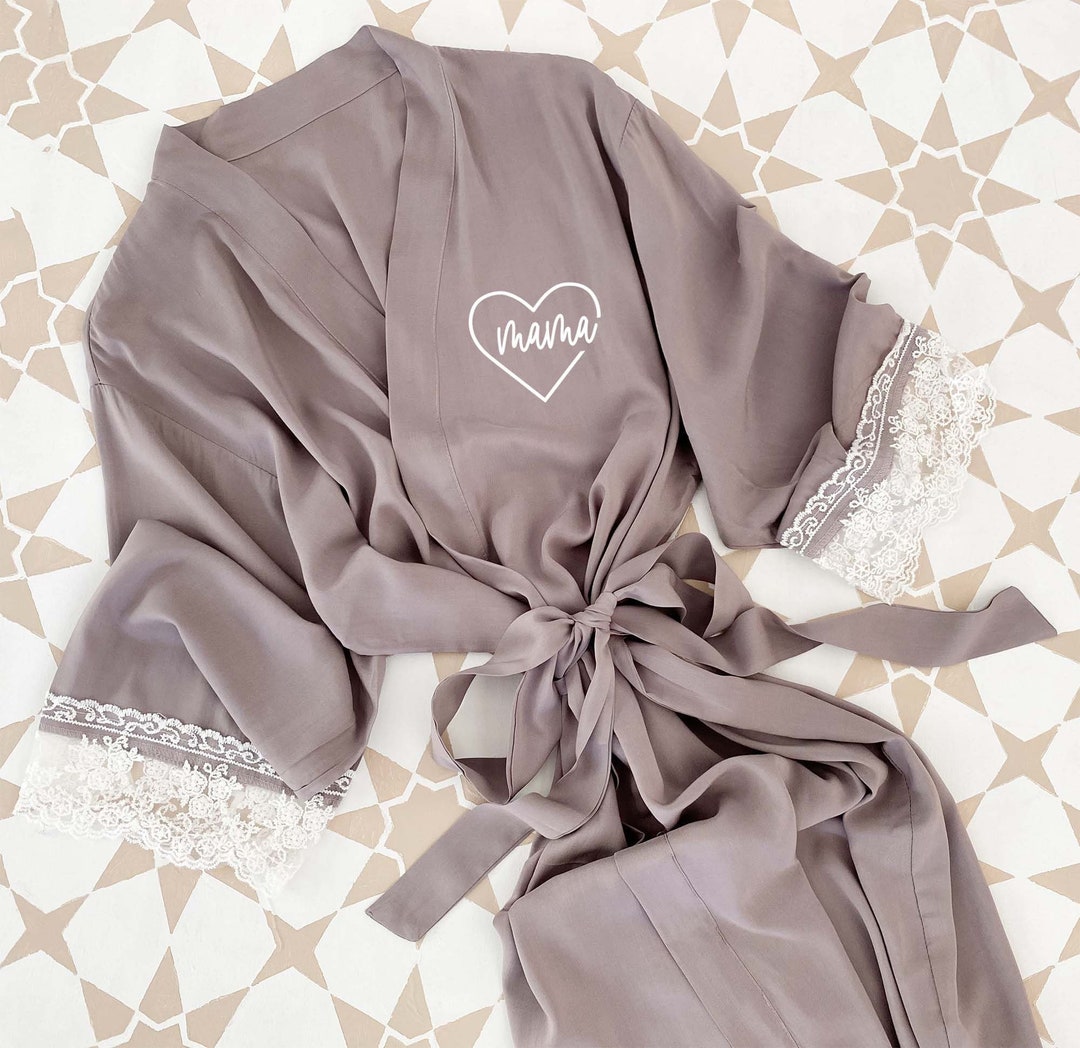 Mama Robe Pregnancy Robe Hospital Gown New Mom Maternity Robe Nursing