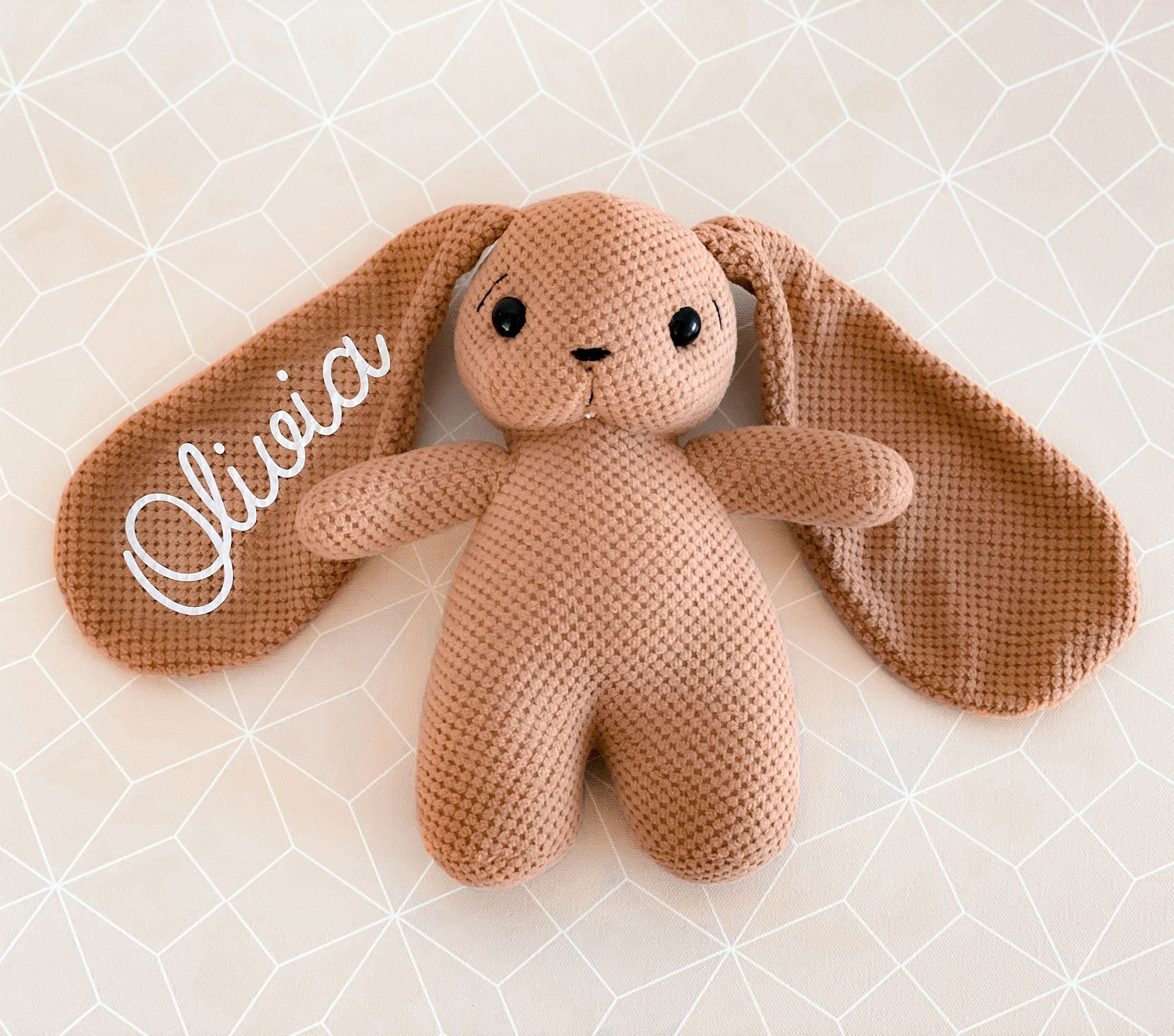 ❤️Buy 2 FREE SHIPPING❤️Personalized Bunny Rabbit Plush Flower Girl Proposal Gifts for Toddlers Little Girls Birthday Gift Stuffed Animal