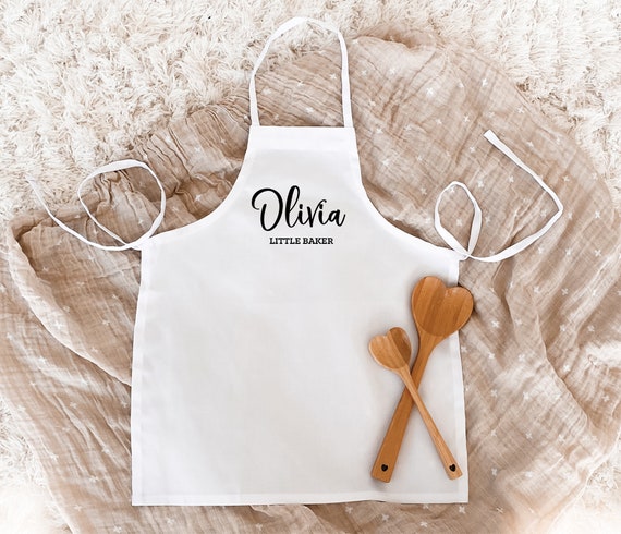 Floral Apron Kids Apron Toddler Apron Custom Kids Apron Girls Apron  Personalised Girl Apron Baking Outfit Childs Apron Apron 