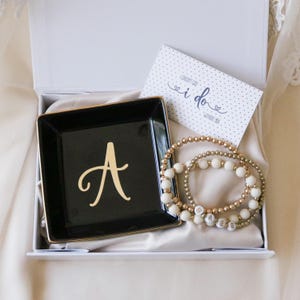 Bridesmaid Gift Ideas Jewelry Dish Personalized Ring Dish Personalized Bridesmaid Gifts for Bridesmaids Maid of Honor Gift Ideas  (EB3180SM)