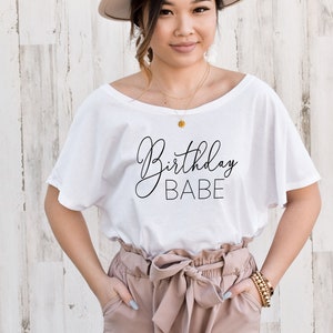 Fifty and Fabulous Shirt 50th Birthday Shirt 50th Birthday Gift Ideas EB3202BIR Dolman Style image 3