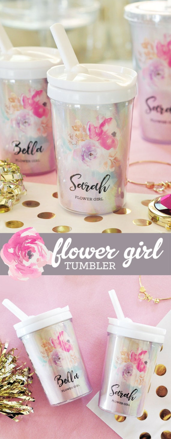 flower girl tumbler